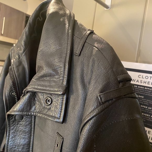 Appalachian Leatherworks Genuine Black Leather Jacket - Picture 7 of 10